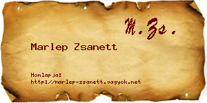 Marlep Zsanett névjegykártya